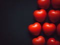 Red heart. Love, care, and Valentine Day concept Royalty Free Stock Photo