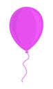 Pink balloon on white background vector illustration Royalty Free Stock Photo