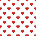 Red heart pattern seamless Royalty Free Stock Photo