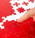 Red heart puzzles Royalty Free Stock Photo