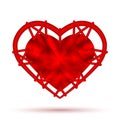 Red heart related thread. Happy Valentine`s Day.