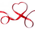 Red heart ribbon