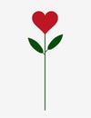 Red heart rose Royalty Free Stock Photo