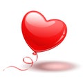 Red Heart Shape Balloon Royalty Free Stock Photo