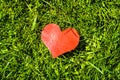 Red Heart Shape closeup Royalty Free Stock Photo