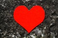 Red Heart Shape closeup Royalty Free Stock Photo