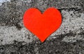 Red Heart Shape Closeup Royalty Free Stock Photo