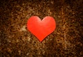 Red Heart Shape closeup Royalty Free Stock Photo