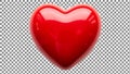 Red Heart Shape Object Royalty Free Stock Photo