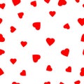 Red heart shape pattern