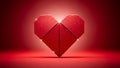Red Heart-Shaped Diamond Royalty Free Stock Photo