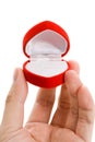 Red Heart Shaped Jewel Box Royalty Free Stock Photo