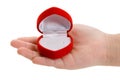 Red Heart Shaped Jewel Box Royalty Free Stock Photo