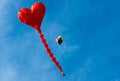 Red heart shaped kite Royalty Free Stock Photo