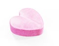 Red heart shaped love pills 3d render