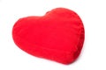 Red heart shaped pillow Royalty Free Stock Photo