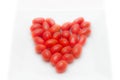 Red heart shaped tomatoes Royalty Free Stock Photo