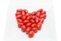 Red heart shaped tomatoes Royalty Free Stock Photo