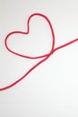 Red heart string