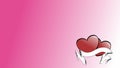 red heart valentine day postal card background11 Royalty Free Stock Photo