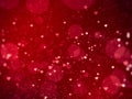 Red heart valentine glitter bokeh elegant abstract background Royalty Free Stock Photo
