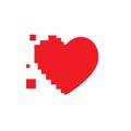 Red Heart Vector Graphic Icon