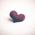 Red heart vintage style Royalty Free Stock Photo