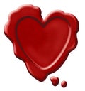 Red Heart Wax Seal