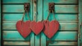 red heart on wooden background blank distressed wood sign red checkered heart hanging rustic