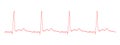 Red heartbeat diagram. Electrocardiogram chart. Heart cardiac rhythm line. Cardio test sign. Cardiology hospital symbol