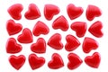 Red hearts