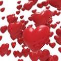 Red hearts background Royalty Free Stock Photo