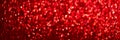 Red hearts bokeh background header Royalty Free Stock Photo