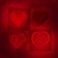 4 Red Hearts