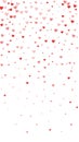Red hearts scattered on white Royalty Free Stock Photo