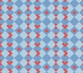 Red hearts seamless sell background