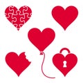 Red hearts Royalty Free Stock Photo