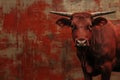 Red heifer from the Bible. Generative AI. Royalty Free Stock Photo
