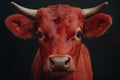 Red heifer from the Bible. Generative AI. Royalty Free Stock Photo