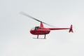 Red helicopter Royalty Free Stock Photo