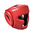 Red helmet for boxing