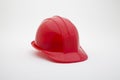 Red helmet with clipping path