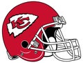 The red helmet of the Kansas City Chiefs American football team