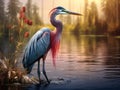 Red heron Royalty Free Stock Photo