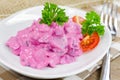 Red herring salad Royalty Free Stock Photo