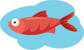 Red Herring Vector Cartoon Concept Mascot Design Royalty Free Stock Photo