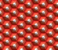 Red hexa cubes Royalty Free Stock Photo
