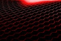 Red hexagon background and texture. Royalty Free Stock Photo
