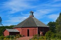 Red Hexagon Barn