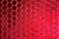 Red hexagonal tiles